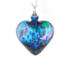 Glass Eye Studio Blown glass heart ornaments